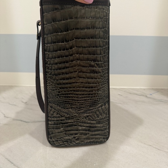 Brahmin Extra Large April Cocoa Ombre Melbourne Leather Tote - Picture 7 of 16